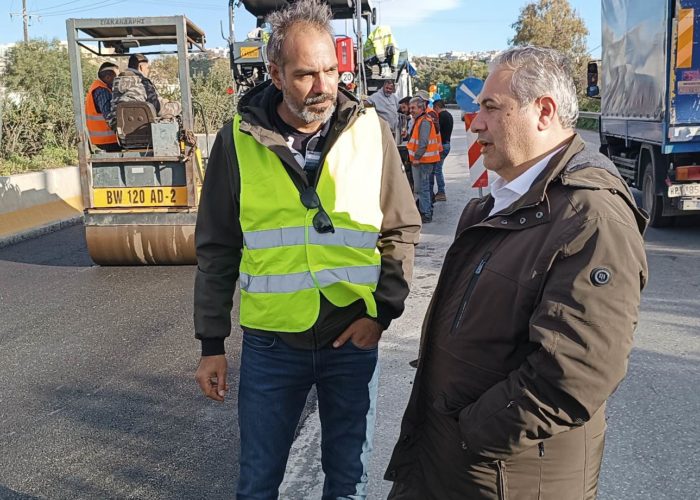 Ολοκληρώθηκε η ασφαλτόστρωση του ΒΟΑΚ περιμετρικά του Ηρακλείου από Γιόφυρο έως τον κόμβο Παπαναστασίου